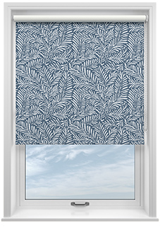 Balmy Palms (Blackout), Pacific Blue - Twist&Fit Roller Blind